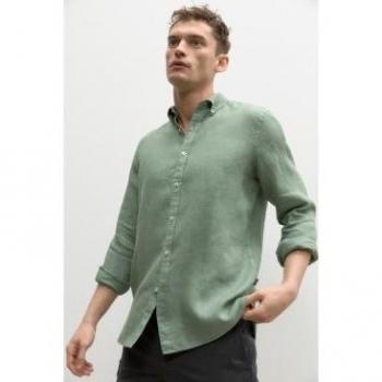 Camisa Malibualf Man ECOALF - Camisa de hombre de manga larga lisa