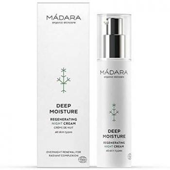 MÁDARA Organic Skincare | Deep Moisture Regenerating Night Cream - 50ml, Rich texture, Easily absorbing, With Antioxidants and Natural Plant Essences, Vegan, Ecocert certified, Recyclable packaging.