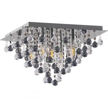 Lámpara de techo Maram de Lindby, moderna, colgante acrílico, transparente, hecho de plástico, para salón y comedor, 5 lámparas E14