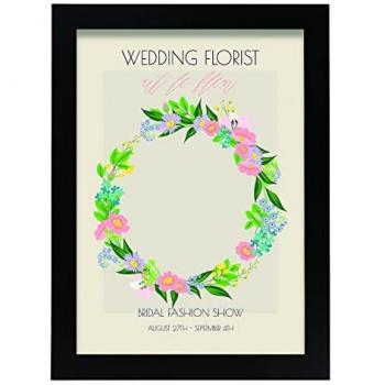 Lámina Artística Decorativa A4 con Ilustración Floral de Boda para Decorar el Hogar y Habitaciones
