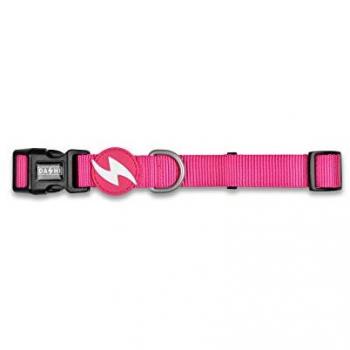 Collar para perros Dashi Solid Rosa, tamaño S, color rosa, diseño sólido