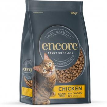 Encore Cat con Pollo Alimento Seco para Gatos - Pack Ahorro: 2 x 800 g