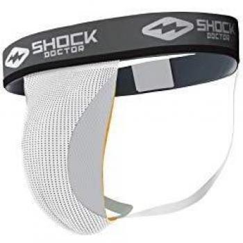 Shock Doctor Core Suspensor con Bolsillo de Taza, Hombre, Blanco, L