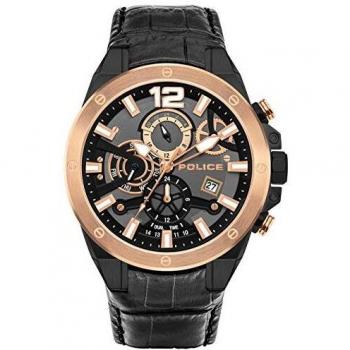 Rose Gold Men's Police Watch