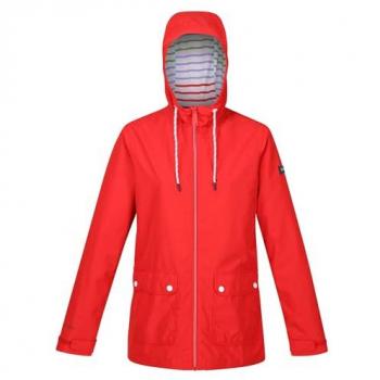 Regatta Women's Bayletta Waterproof Hooded Rain Jacket - High Risk Red, Size 16