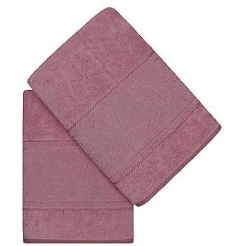 Juego de Toallas de Baño Rosa 100% Algodón 560 Gr/m² - Pack de 2 Unidades
