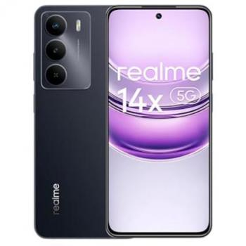 Smartphone Realme 14X 5G, 8GB RAM, 256GB, Pantalla de 6.67 120Hz, Resistencia Militar IP64, Cámara AI de 50MP, Android 14, Negro