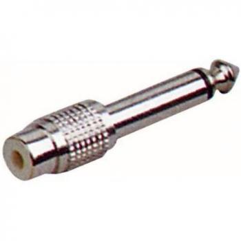Adaptador RCA Hembra - conector jack de 6,3 mm macho mono