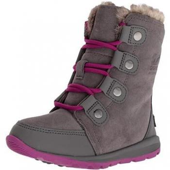 Sorel Childrens Whitney Suede, Botas Unisex Niños, Quarry Frambuesa, 31 EU