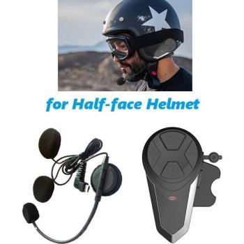Auriculares Inalámbricos BT-S3 para Casco de Motocicleta con Intercomunicador Bluetooth, Manos Libres, Impermeables, Radio FM y Alcance de 1000M