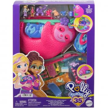 Polly Pocket Sloth Family 2-in-1 Surprise Playset