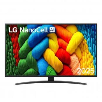 LG Smart TV NanoCell 43 UHD 4K AI WebOS 25 Charcoal Black