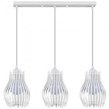 Regleta de Techo Alargada Blanca 3xE27 64x16cm Ragusa
