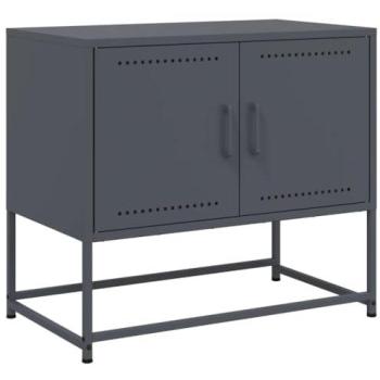 Mueble TV Multimedia Antracita 68,5 x 39 x 60,5 cm Metal