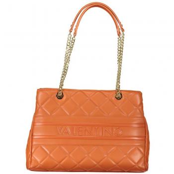 Valentino by Mario Valentino Orange Polyethylene Tote Bag with Chain Strap, Female, ONE SIZE