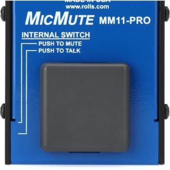 2024 Rolls Corporation MM11 PRO - (B-Stock) Switchable Microphone Mute/Talk Professional Microphone Switch