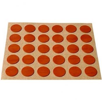 Brinox B77900C Embellecedor cubre-tornillos adhesivo, Madera Cerezo, Set de 30 Piezas