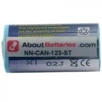 Aboutbatteries - Tipo de batería panasonic cr-123aw / 2be, 3.0v, 500mah, li-ion