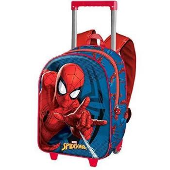 Karactermania Spiderman Crawler - Mochila 3D con Ruedas Pequeña, Multicolor
