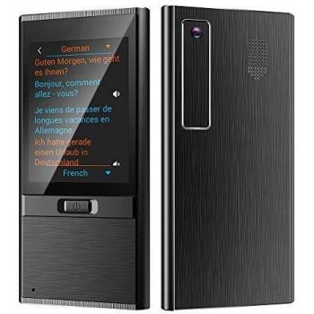 Traductor de voz instantáneo de 136 idiomas con pantalla táctil HD de 2.8, Traductor Portátil Conectado a Wi-Fi, Traductor de fotos multilingüe para regalos de comunicación de viaje Viajes