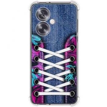 Funda de Silicona Antigolpes para Oppo A79 5G con Diseño Zapatillas 06