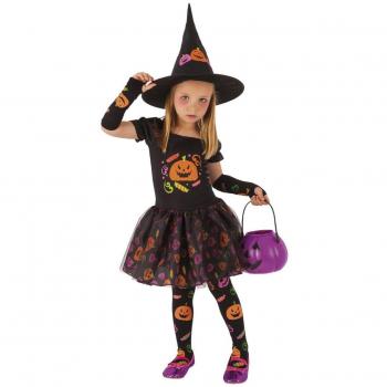 Disfraz de Bruja Calabaza para niña y bebé