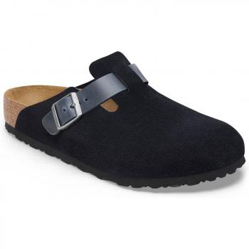 Birkenstock Boston Midnight Mixed Leather Clogs - Men's Size 8/42