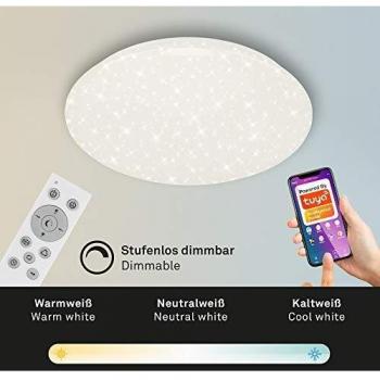 Lámpara de Techo LED Estrellada Smart WiFi RGBW 50x10,3 cm