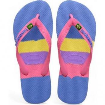 Chanclas de mujer Havaianas modelo Brasil Tech en color rosa