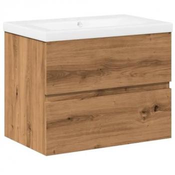 Mueble con lavabo integrado roble artesanal 61x39,5x49 cm
