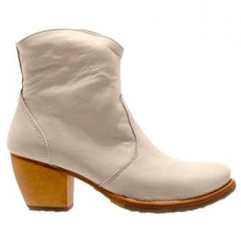 Botines de Piel para Mujer Neosens S3096 Munson Beige con Tacón Alto