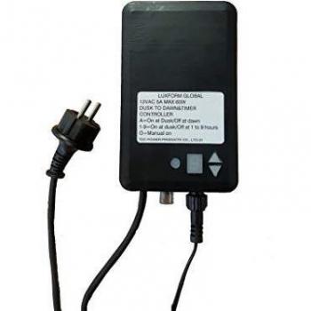 Luxform Transformador de Tensión Exterior Temporizador Convertidor 60W 12V