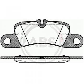 Juego de pastillas de freno A.B.S. 37725 para frenos de disco, compatible con Porsche Cayenne