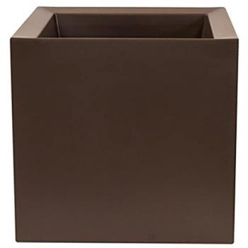 Macetero de Polietileno Bronce 40x40cm - Ahorra Agua y Resistente