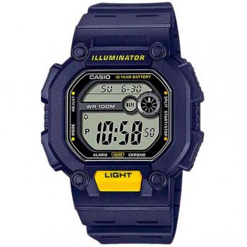 Reloj Digital Casio Youth Resistente Al Agua 10 ATM con Correa de Color Azul - Modelo W-737H-2A