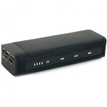 GRANDEY Sportstyle estéreo Bluetooth Altavoz inalámbrico de J6 Sportstyle integrado 4000 mAh recargable puede give you Funda para teléfono carga, negro