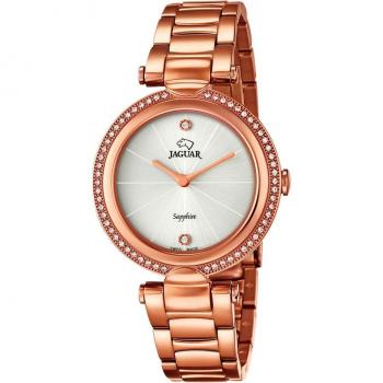 Reloj Jaguar Cosmopolitan J831/1 para Mujer de Acero en Color Oro Rosa con Esfera Blanca