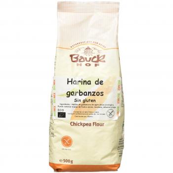 Bauck Hoff - Harina de Garbanzos, Sin Gluten, pack de 2 x 500 gr