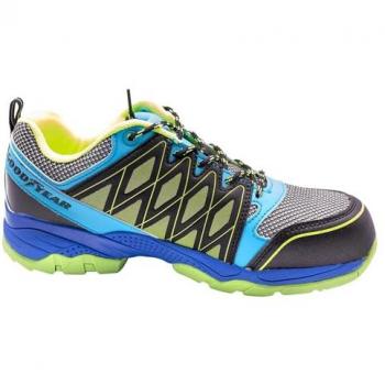 Zapato de Seguridad Goodyear S1P Unisex Multicolor Tejido Mesh Talla 47 con Protección en Punteras y Suela Antideslizante