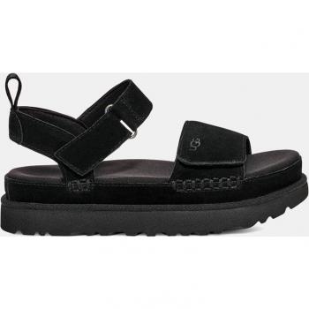 UGG Women's Goldenstar Black Ultra-Light Platform Sandals