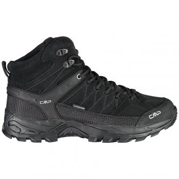 Botas de senderismo CMP Rigel Mid WP para hombre, color negro y gris oscuro, talla 42, impermeables