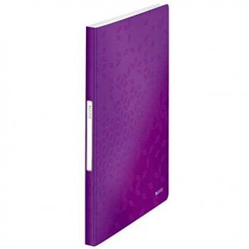 Portalistino Leitz WOW A4, 40 Buste, Color Violeta