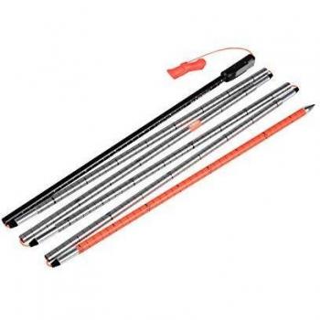 Sonda de esquí Mammut 240 SPEED LOCK - Gris Naranja, Longitud: 240 cm, Material: Aluminio ligero, Sistema de bloqueo rápido Speed Lock, Diseño compacto para fácil transporte, Peso: Aproximadamente 300