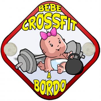Placa bebé a bordo Bebé Crossfit a bordo niña