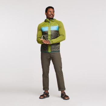 Chaqueta de hombre Cotopaxi Capa Hybrid Insulated con capucha verde - XL