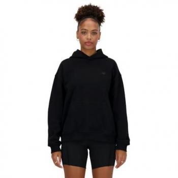New Balance Women's Black French Terry Hoodie - Size S with Embroidered Logo