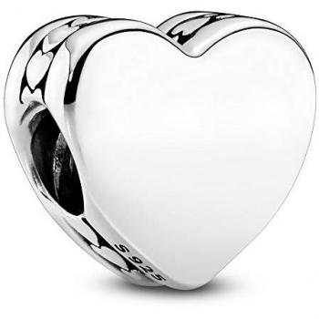 Charm Pandora Corazón Grabable en Plata de Ley