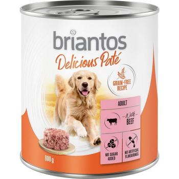 Briantos Delicioso Paté 24 x 800 g - Pack Ahorro - Vacuno