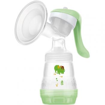 Bomba Manual de Pecho MAM con Silicona Suave - Verde