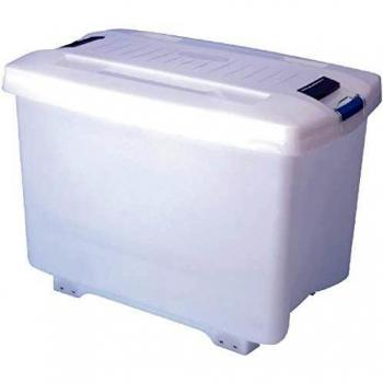 Contenedor de Almacenamiento de Alimentos Araven 90L con Ruedas y Clips de Colores para Identificación